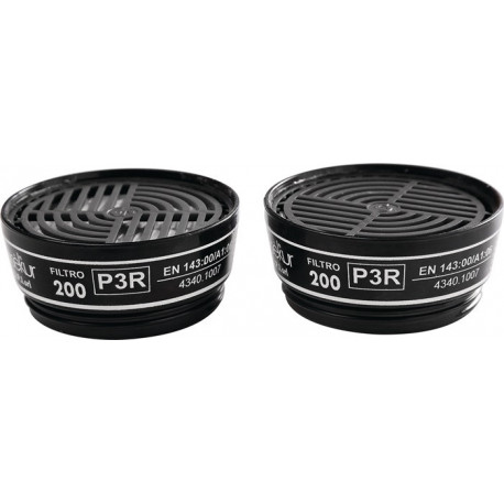 Filtre à particules 422395 EN 143:2000 + A1:2006 P3R D pour Polimask, C607/TWIN EKASTU (Par 8)