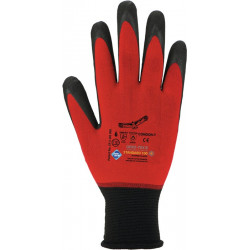 Gant Condor taille 8 rouge nylon/élast. av. micro-mousse de nitrile EN 388 EN 407 catégorie EPI II ASATEX (Par 12)