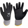 Gant Hit Flex V taille 9 noir tissu supp.3 fils gris ac mousse nitrile EN 388 catégorie EPI II ASATEX (Par 12)