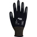 Gant taille 8 noir polyamide avec polyuréthane souple polyamide avec polyuréthan (Par 12)