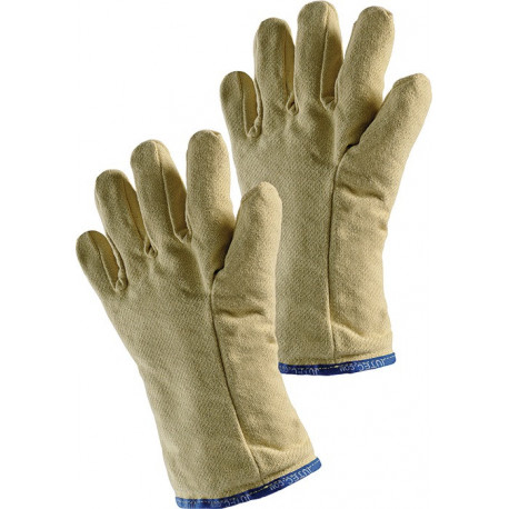 Gant de protection thermique 5 doigts avec isolation taille univers. tissu arami