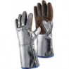 Gant de protection thermique 5 doigts taille univers. nature/argent cuir de séba