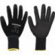 Gant Workeasy Black PU taille 9 noir EN 388 catégorie EPI II polyester avec poly (Par 100)
