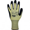 Gant taille 9 jaune/noir EN 388 catégorie EPI II nylon avec latex naturel ASATEX (Par 12)