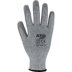 Gant de protection contre les coupures taille 8 gris EN 388 catégorie EPI II HDPE avec polyuréthane 10 paires ASATEX (Par 10)