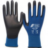 Gant Nitras Skin taille XXL (10) bleu/noir EN 388 catégorie EPI II nylon avec po (Par 12)