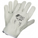 Gant Driver taille 10 gris cuir bovin plein EN 388 catégorie EPI II NITRAS (Par 12)
