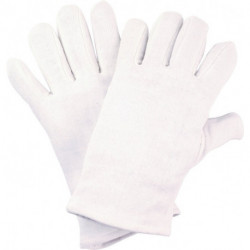 Gant taille 8 blanc tricot en coton catégorie EPI I NITRAS (Par 12)