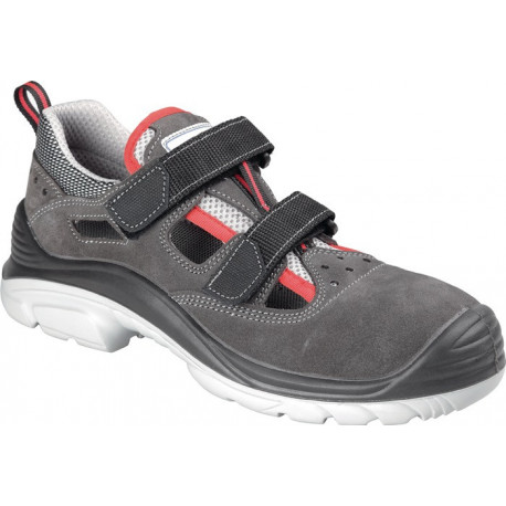 Sandale de sécurité Föhr taille 46 noir/gris cuir velours S1 SRC EN 20345