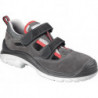 Sandale de sécurité Föhr taille 47 noir/gris cuir velours S1 SRC EN 20345