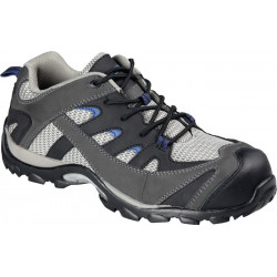 Chaussure de sécurité Mauritius taille 46 noir/gris S1P HRO EN ISO 20345 cuir/ti