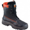 Botte de sécurité forestière NoRisk taille 40 noir/orange cuir bovin S3 SRC EN ISO 20345/EN ISO 17249