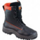 Botte de sécurité forestière NoRisk taille 46 noir/orange cuir bovin S3 SRC EN I