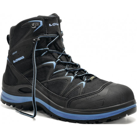 Botte de sécurité Innox Work GTX blue Mid taille 40 noir/bleu S3 CI/HI/HRO/SRC EN ISO 20345 matériau textile Cordura ELTEN