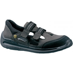 Sandale de sécurité Dragster-1240 taille 41 marron/noir cuir nubuck S1 EN 20345