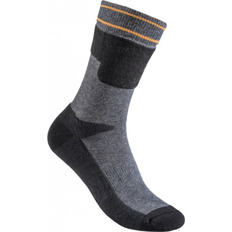 Chaussette renforcée Dibbersen taille 47-50 noir/gris FELDTMANN