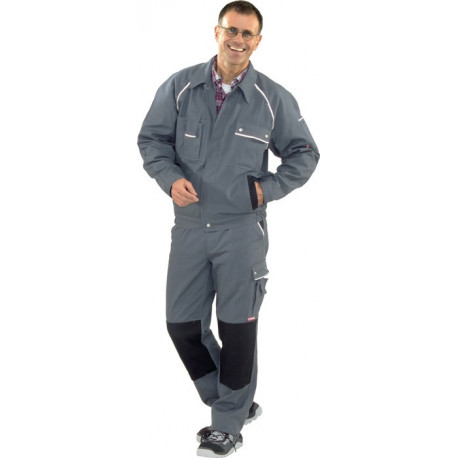 Blouson à ceinture Canvas 320 Taille 46 gris/noir 65 % PES / 35 % coton PLANAM