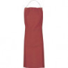 Tablier en toile longueur env. 100 cm x l. env. 80 cm brun rouge ASATEX