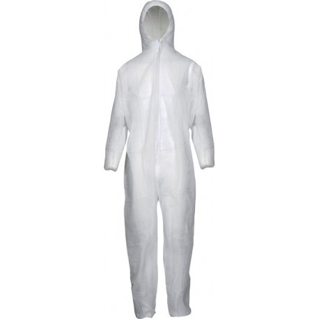 Combinaison jetable taille XL blanc catégorie EPI I ASATEX