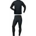Set sous-vêtements fonctionnels therm. DELPHI taille S noir 55 % coton / 45 % nylon 1 pièce ELYSEE