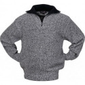 Pullover taille M noir/blanc moucheté 100 % PES SCHEIBLER