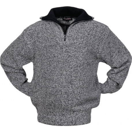 Pullover taille L noir/blanc moucheté SCHEIBLER