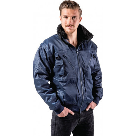 Veste de pilote combinée 4 en 1 taille XL 58/60 bleu