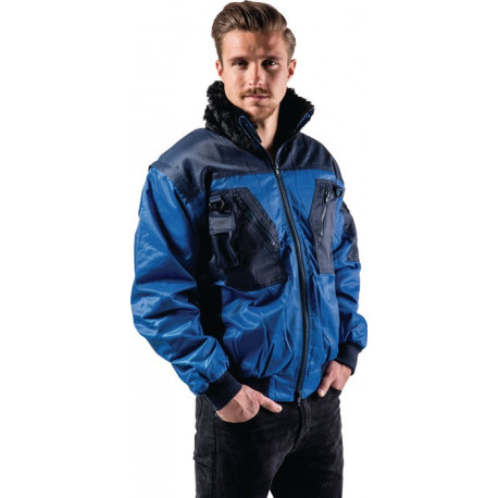 Veste de pilote combinée 4 en 1 taille XXXL bleu roi/bleu hydron