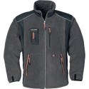 Veste polaire taille XXXL gris foncé/noir/orange TERRATREND