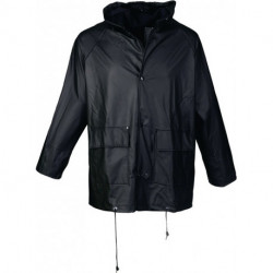 Veste de pluie en PU taille M noir ASATEX