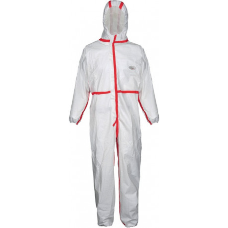 Combinaison de protection CoverStar Plus® taille XL (58/60) blanc/rouge catégori