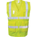 Gilet de signalisation ALBIN taille XL jaune EN ISO 20471 cl. EN ISO 13688 SAFES