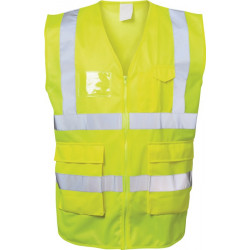 Gilet de signalisation ALBIN taille XXL jaune EN ISO 20471 cl. EN ISO 13688 SAFE