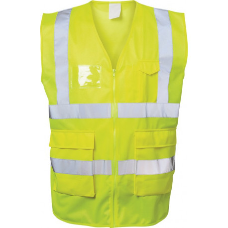 Gilet de signalisation ALBIN taille XXL jaune EN ISO 20471 cl. EN ISO 13688 SAFE