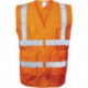 Gilet de signalisation EWALD taille XXXL orange EN ISO 20471 cl. EN ISO 13688 SA