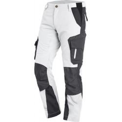 Pantalon de travail FLORIAN taille 58 blanc/anthracite FHB