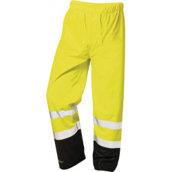 Pantalon de pluie de signalisation Dirk taille M jaune/noir PU sur support de PES NORWAY