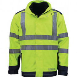 Veste protect. contre intempér. flammes taille XL jaune/bleu ASATEX