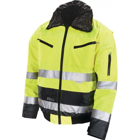 Blouson aviateur de signalisation taille XL 58/60 jaune/gris PREVENT