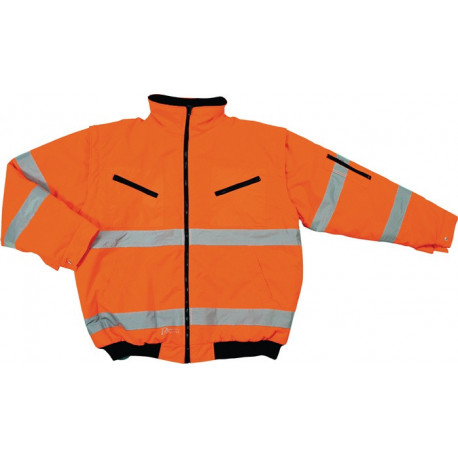 Blouson aviateur de signalisation taille M orange PREVENT