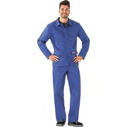 Veste de protection pour soudeur taille 46 bleu granuleux 100 % coton PLANAM