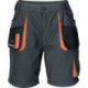 Short pour hommes taille 48 gris foncé/noir/orange 65 % PES / 35 % coton TERRATREND
