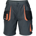 Short pour hommes taille 48 gris foncé/noir/orange 65 % PES / 35 % coton TERRATREND