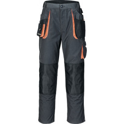 Pantalon pour hommes taille 46 gris foncé/noir/orange