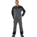 Blouson à ceinture protect. pour soudeur Weld Shield taille 46 gris/noir 84 % coton / 15 % PES / 1 % fibres de ca PLANAM
