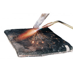 Tapis de protection anti-flammes support p.soudage avec isolation, humide L300xl300xH30env. mm JUTEC