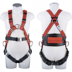 Harnais MAS 400 Quick Exclusiv plus EN361 EN358 4 points, 170 mm dos pour taille de vêtement 1 (48-56) MAS