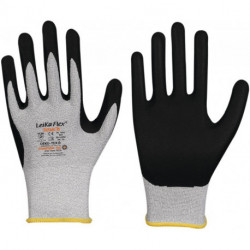 Gant LeikaFlex® Touch 1464 taille 9 gris/noir EN 388 catégorie EPI II nylon/carb (Par 12)