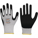 Gant LeikaFlex® Touch 1464 taille 9 gris/noir EN 388 catégorie EPI II nylon/carb (Par 12)