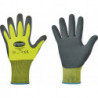 Gant Flexter taille 9 jaune néon/gris EN 388 catégorie EPI II polyester avec lat (Par 12)